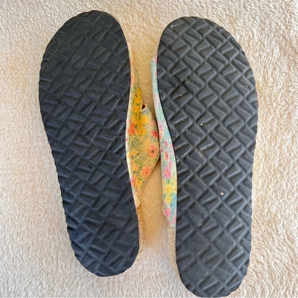 LOVESHACK FANCY X MANEBI NORDIC RAFFIA ESPADRILLE FLORAL SLIDE SANDALS S… - Picture 10 of 10